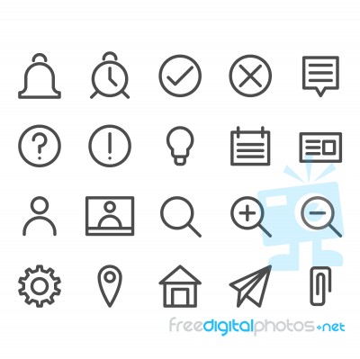 Basic Business, Internet Web Interface Linear Concepts Stock Image