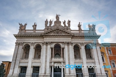 Basilica Di San Giovanni In Laterano In Rome Stock Photo