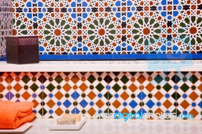 Bathroom Morocco Stock Photo