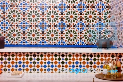 Bathroom Morocco Stock Photo