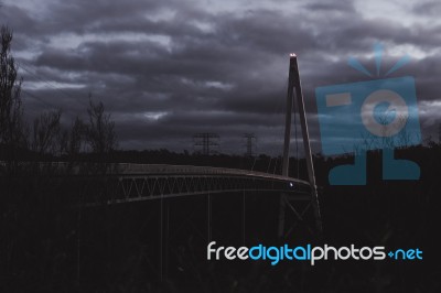 Batman Bridge By The Tamar River Near Sidmouth Stock Photo