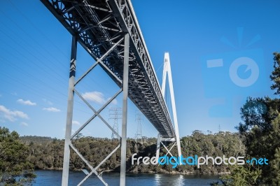 Batman Bridge By The Tamar River Near Sidmouth Stock Photo