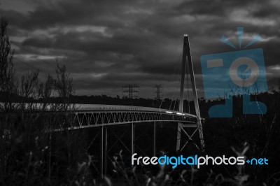 Batman Bridge By The Tamar River Near Sidmouth Stock Photo