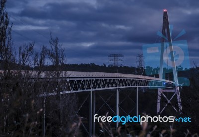 Batman Bridge By The Tamar River Near Sidmouth Stock Photo Batman Bridge By The Tamar River Near Sidmouth Stock Photo