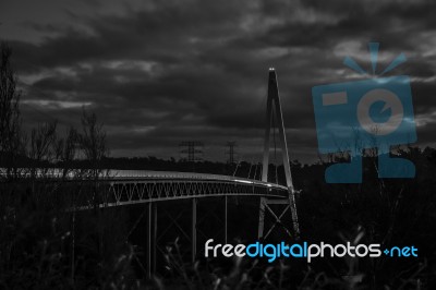 Batman Bridge By The Tamar River Near Sidmouth Stock Photo