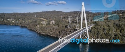 Batman Bridge By The Tamar River Near Sidmouth Stock Photo