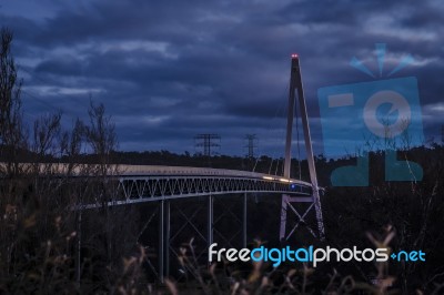 Batman Bridge By The Tamar River Near Sidmouth Stock Photo