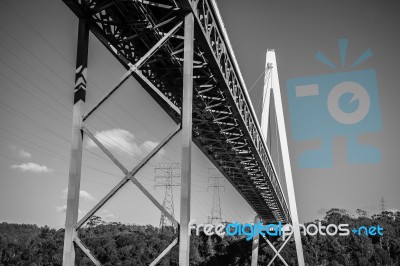 Batman Bridge By The Tamar River Near Sidmouth Stock Photo Batman Bridge By The Tamar River Near Sidmouth Stock Photo