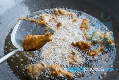 Batter Fried Chicken Stock Photo