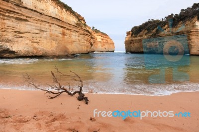 Bay Along The Great Ocean Road, Australia Stock Photo