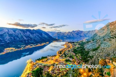 Bay Of Kotor, Montenegro Stock Photo