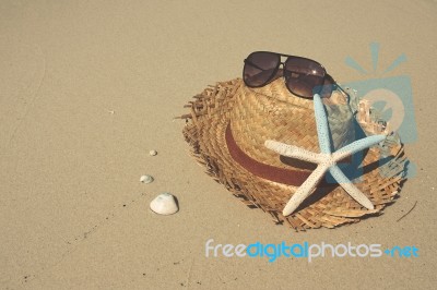 Beach Accessories Stock Photo