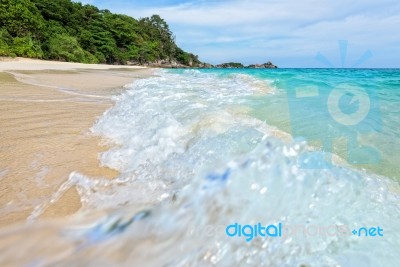 Beach And Waves At Similan National Park In Thailand Stock Photo