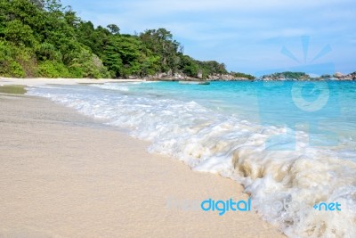 Beach In Summer Of Thailand Stock Photo
