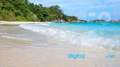 Beach In Summer Of Thailand Stock Photo