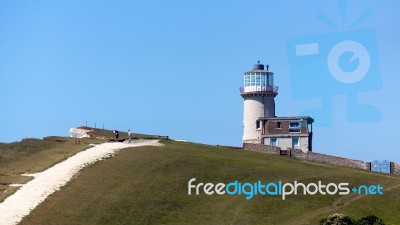 Beachey Head, Sussex/uk - May 11 :  The Belle Toute Lighthouse A… Stock Photo