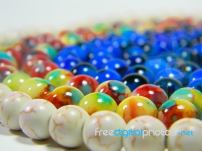 Beads And Pearls To Put Together Jewelery Stock Photo