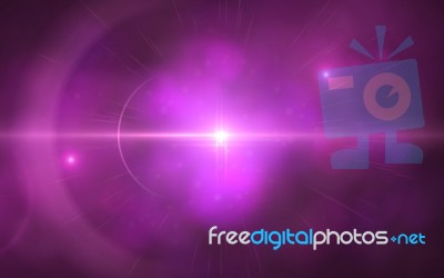 Beautiful Abstract Image Of Lens Flare With Black Background.purple Shine On Black Background Stock Image