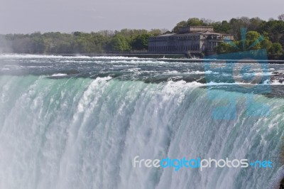 Beautiful Background With The Amazing Niagara Falls Canadian Side Stock Photo