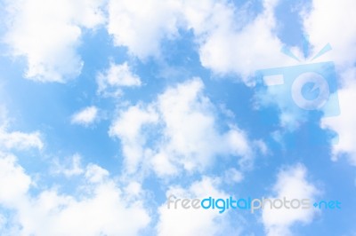 Beautiful Blue Sky For Background Stock Photo