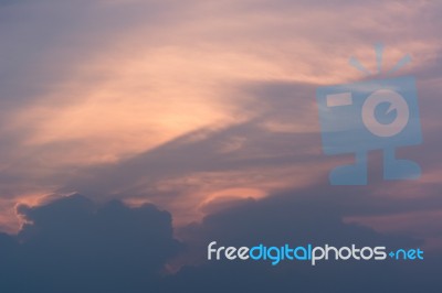 Beautiful Blue Sky For Background Stock Photo