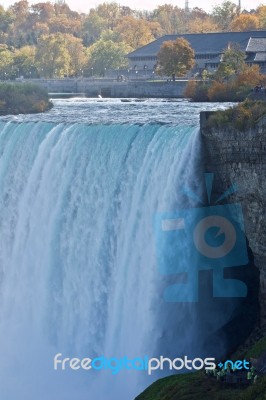 Beautiful Image With Amazing Niagara Waterfall And Viewpoints Stock Photo