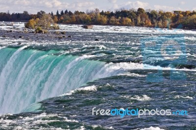 Beautiful Image With Amazing Powerful Niagara Waterfall Stock Photo