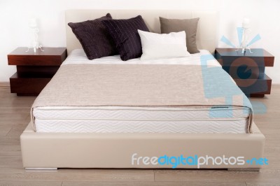 Beautiful Interior Of A Modern Bedroom Stock Photo