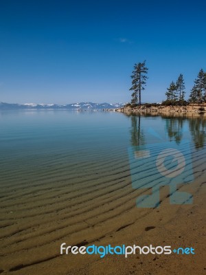 Beautiful Lake Tahoe Stock Photo