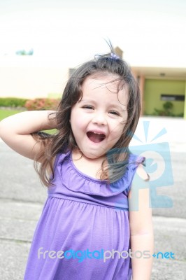 Beautiful Little Girl Stock Photo
