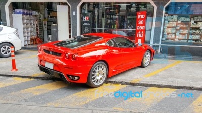 Beautiful  Luxury Sports Car Ferrari F430 Stock Photo