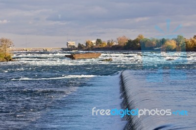 Beautiful Photo Of Amazing Powerful Niagara River Stock Photo