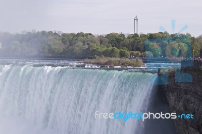 Beautiful Photo Of The Amazing Niagara Falls Canadian Side Stock Photo