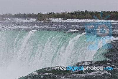 Beautiful Photo Of The Amazing Niagara Falls From Canadian Side Stock Photo