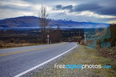 Beautiful Scenic Of Queentown New Zealand Stock Photo