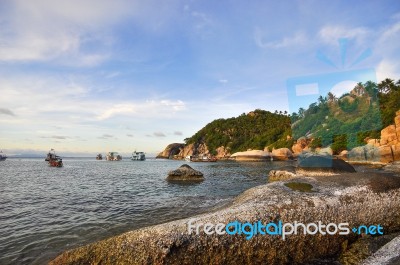 Beautiful View Point At Koh Tao Stock Photo