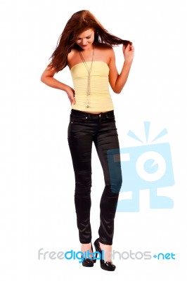 Beautiful Young Female Fashion Model Stock Photo Beautiful Young Female Fashion Model Stock Photo