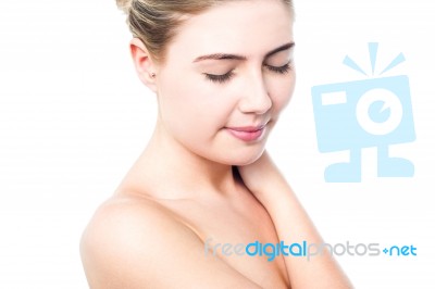 Beautiful Young Girl, Naked Shot Stock Photo - Royalty Free Image ID