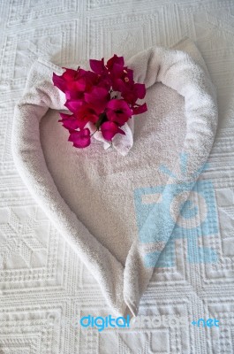 Bed Decoration Stock Photo
