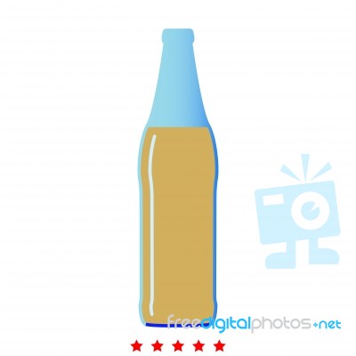 Beer Bottle Icon Stock Image