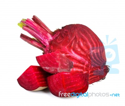 Beetroot Isolated On The White Background Stock Photo