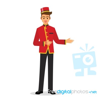 Bellboy Hotel Service Stock Image