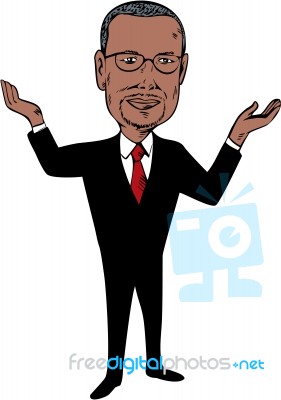 Ben Carson 2016 Republican Candidate Cartoon Stock Image