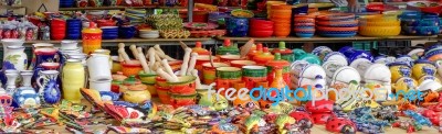 Benalmadena, Andalucia/spain - May 9 : Market Stall In Benalmade… Stock Photo
