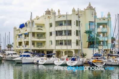 Benalmadena, Andalucia/spain - May 9 : View Of The Marina At Ben… Stock Photo