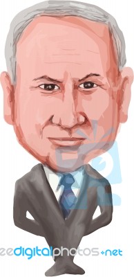 Benjamin Netanyahu Prime Minister Israel Stock Image