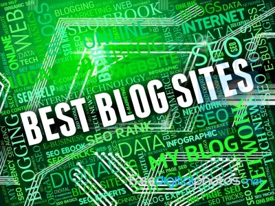 Best Blog Sites Means Greatest Network And Better Stock Image