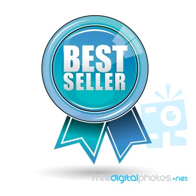 Best Seller Label Stock Image