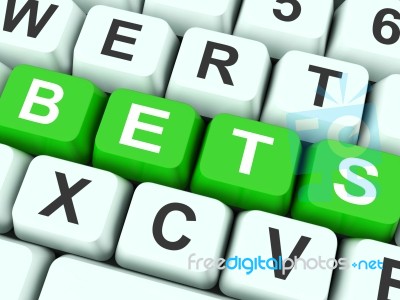 Bets Keys Show Online Or Internet Betting Stock Image