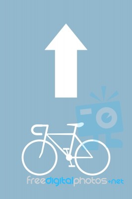 Bicycle Arrow Stock Image
